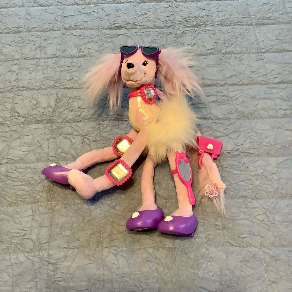 Barbie Posable Poodle Vintage With Accessories Missing 1 Shoe